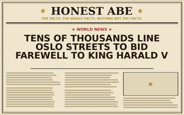 Tens of Thousands Line Oslo Streets to Bid Farewell to King Harald V