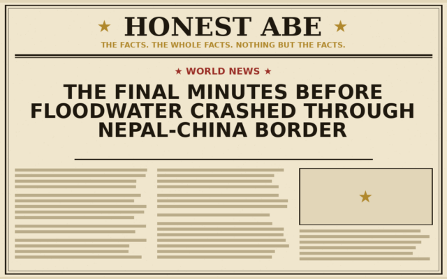 The Final Minutes Before Floodwater Crashed Through Nepal-China Border