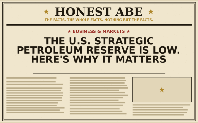 The U.S. Strategic Petroleum Reserve Is Low. Here’s Why It Matters