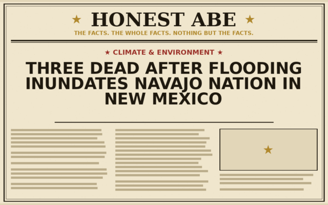 Three Dead After Flooding Inundates Navajo Nation in New Mexico
