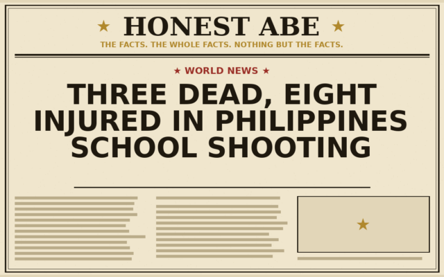Three Dead, Eight Injured in Philippines School Shooting