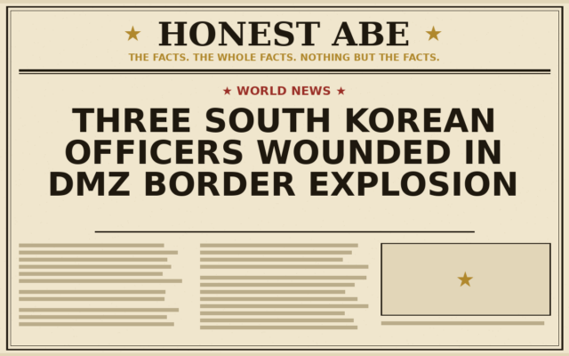 Three South Korean Officers Wounded in DMZ Border Explosion