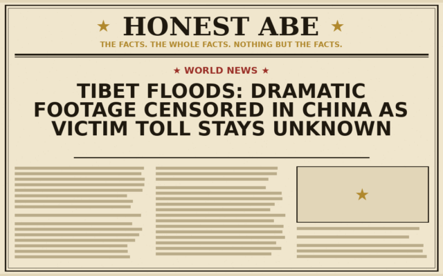 Tibet Floods: Dramatic Footage Censored in China as Victim Toll Stays Unknown