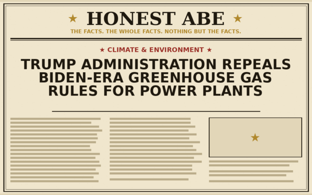 Trump Administration Repeals Biden-Era Greenhouse Gas Rules for Power Plants