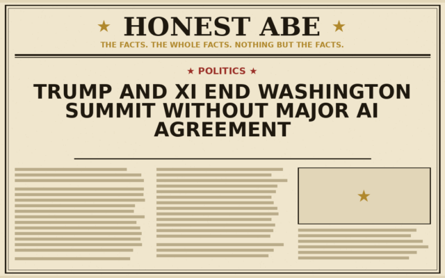 Trump and Xi End Washington Summit Without Major AI Agreement