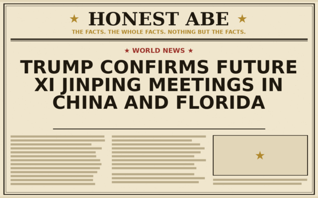 Trump Confirms Future Xi Jinping Meetings in China and Florida