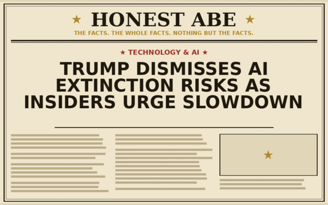 Trump Dismisses AI Extinction Risks as Insiders Urge Slowdown