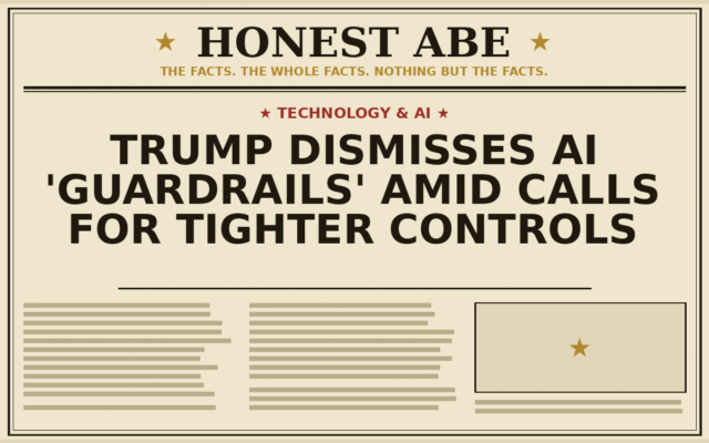 Trump Dismisses AI ‘Guardrails’ Amid Calls for Tighter Controls