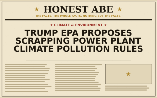 Trump EPA Proposes Scrapping Power Plant Climate Pollution Rules