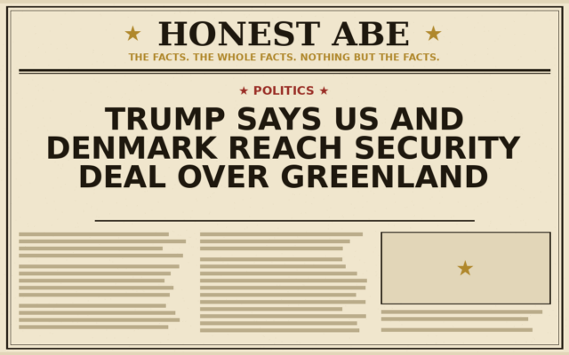 Trump Says US and Denmark Reach Security Deal Over Greenland