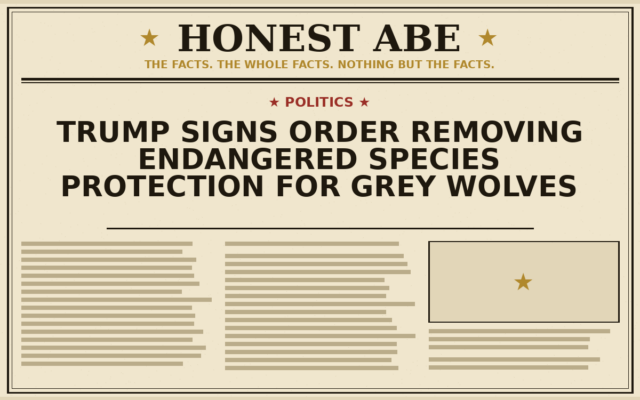 Trump Signs Order Removing Endangered Species Protection for Grey Wolves