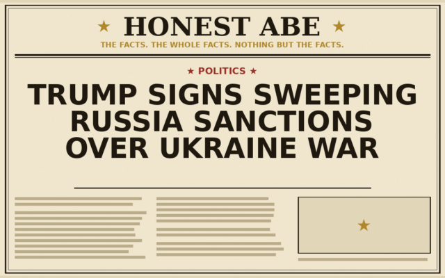 Trump Signs Sweeping Russia Sanctions Over Ukraine War