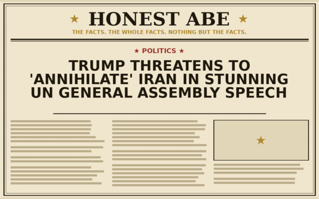 Trump Threatens to ‘Annihilate’ Iran in Stunning UN General Assembly Speech