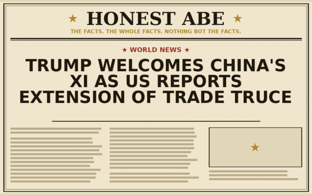 Trump Welcomes China’s Xi as US Reports Extension of Trade Truce