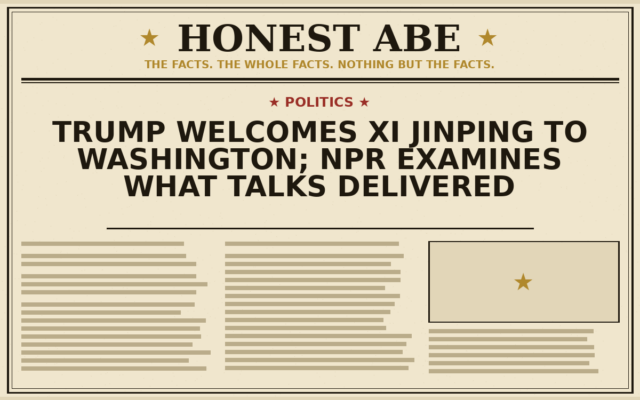 Trump Welcomes Xi Jinping to Washington; NPR Examines What Talks Delivered