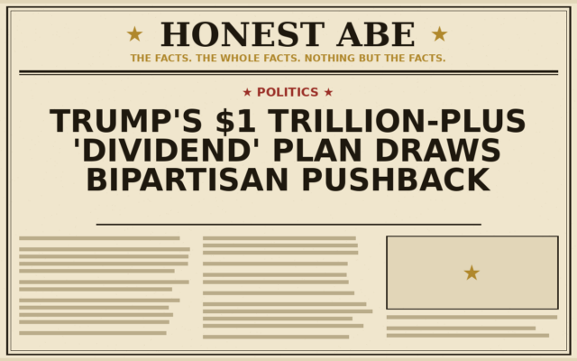 Trump’s $1 Trillion-Plus ‘Dividend’ Plan Draws Bipartisan Pushback