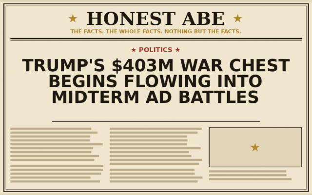 Trump’s $403m War Chest Begins Flowing Into Midterm Ad Battles