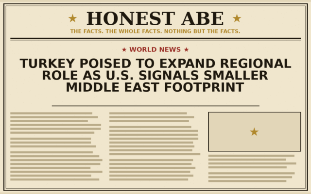Turkey Poised to Expand Regional Role as U.S. Signals Smaller Middle East Footprint
