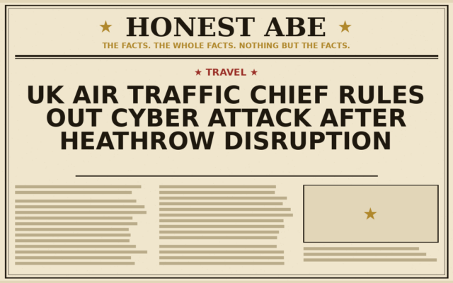 UK Air Traffic Chief Rules Out Cyber Attack After Heathrow Disruption