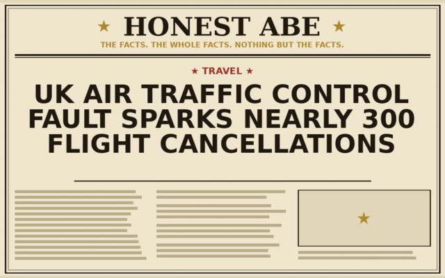 UK Air Traffic Control Fault Sparks Nearly 300 Flight Cancellations