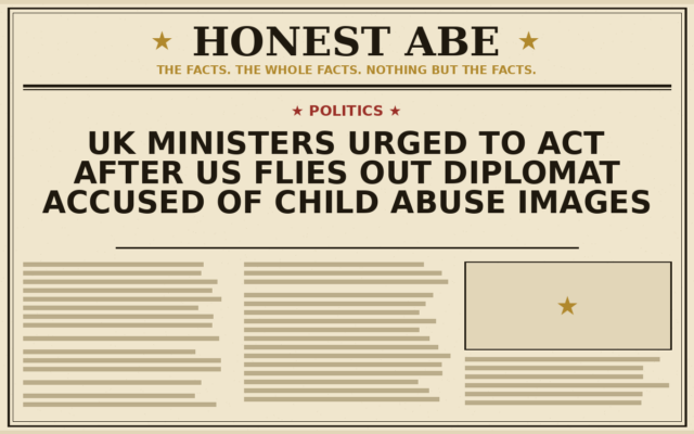 UK Ministers Urged to Act After US Flies Out Diplomat Accused of Child Abuse Images