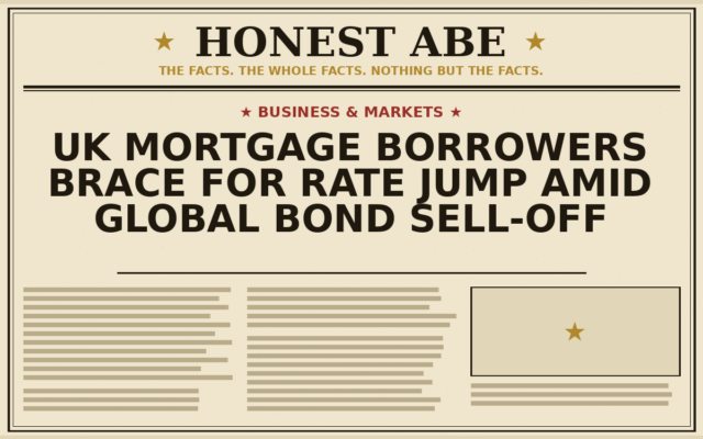 UK Mortgage Borrowers Brace for Rate Jump Amid Global Bond Sell-Off