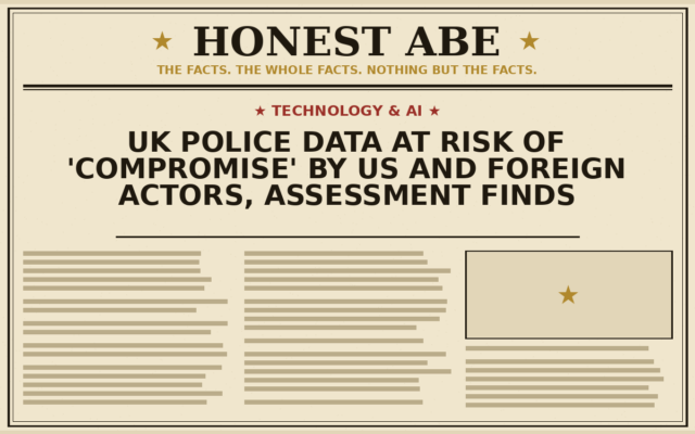 UK Police Data at Risk of ‘Compromise’ by US and Foreign Actors, Assessment Finds