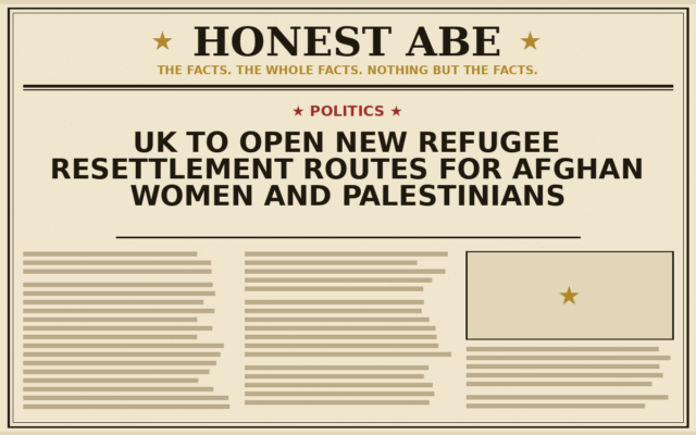 UK to Open New Refugee Resettlement Routes for Afghan Women and Palestinians