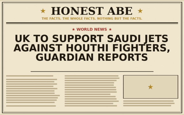 UK to Support Saudi Jets Against Houthi Fighters, Guardian Reports