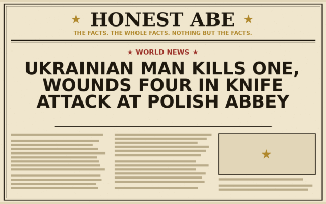Ukrainian Man Kills One, Wounds Four in Knife Attack at Polish Abbey