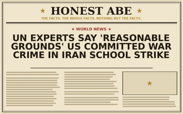 UN Experts Say ‘Reasonable Grounds’ US Committed War Crime in Iran School Strike