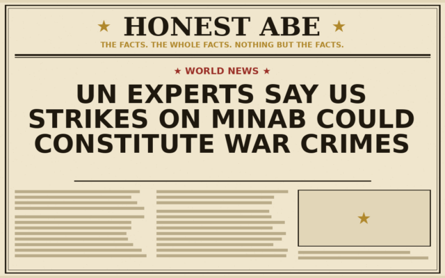 UN Experts Say US Strikes on Minab Could Constitute War Crimes
