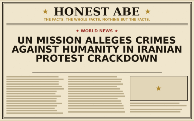 UN Mission Alleges Crimes Against Humanity in Iranian Protest Crackdown