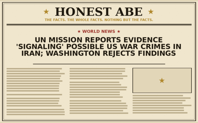 UN Mission Reports Evidence ‘Signaling’ Possible US War Crimes in Iran; Washington Rejects Findings