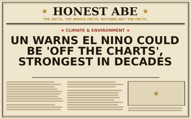 UN Warns El Nino Could Be ‘Off the Charts’, Strongest in Decades