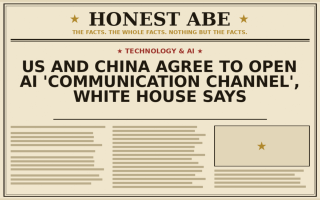 US and China Agree to Open AI ‘Communication Channel’, White House Says