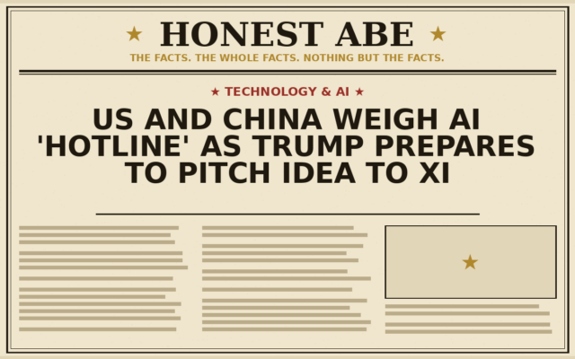 US and China Weigh AI ‘Hotline’ as Trump Prepares to Pitch Idea to Xi
