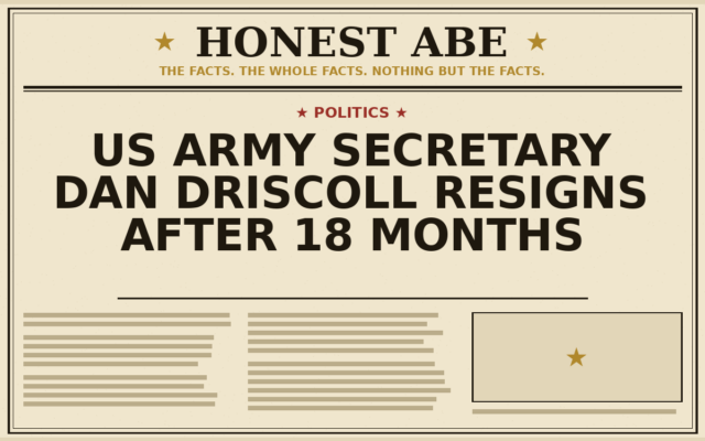 US Army Secretary Dan Driscoll Resigns After 18 Months