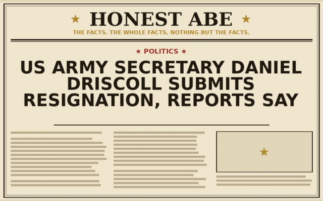 US Army Secretary Daniel Driscoll Submits Resignation, Reports Say