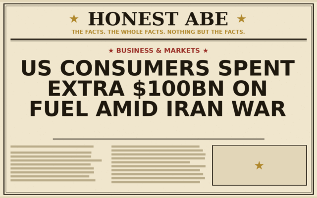 US Consumers Spent Extra $100bn on Fuel Amid Iran War