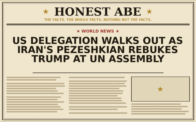 US Delegation Walks Out as Iran’s Pezeshkian Rebukes Trump at UN Assembly