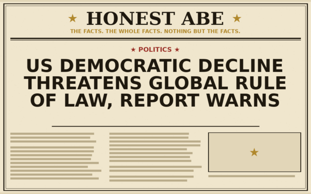 US Democratic Decline Threatens Global Rule of Law, Report Warns