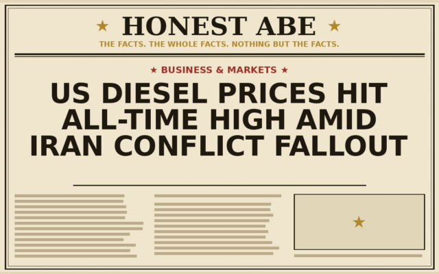 US Diesel Prices Hit All-Time High Amid Iran Conflict Fallout