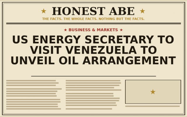 US Energy Secretary to Visit Venezuela to Unveil Oil Arrangement