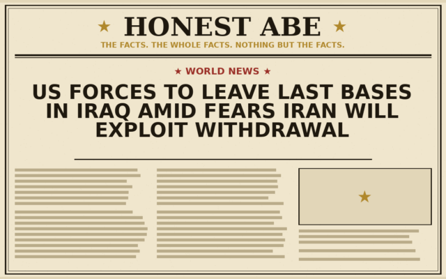 US Forces to Leave Last Bases in Iraq Amid Fears Iran Will Exploit Withdrawal