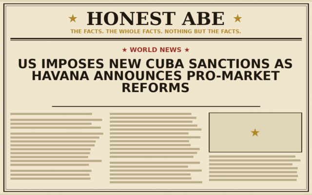 US Imposes New Cuba Sanctions as Havana Announces Pro-Market Reforms