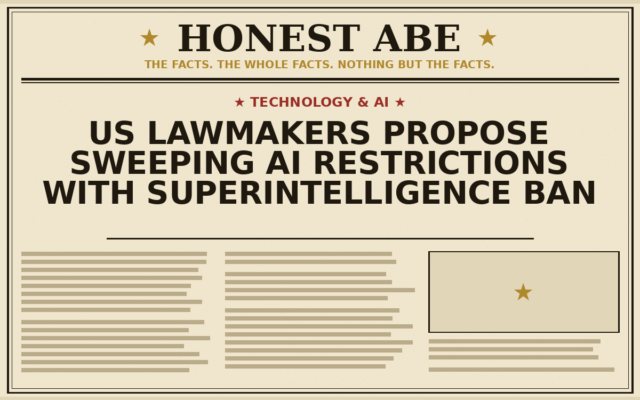 US Lawmakers Propose Sweeping AI Restrictions With Superintelligence Ban