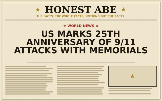 US Marks 25th Anniversary of 9/11 Attacks With Memorials