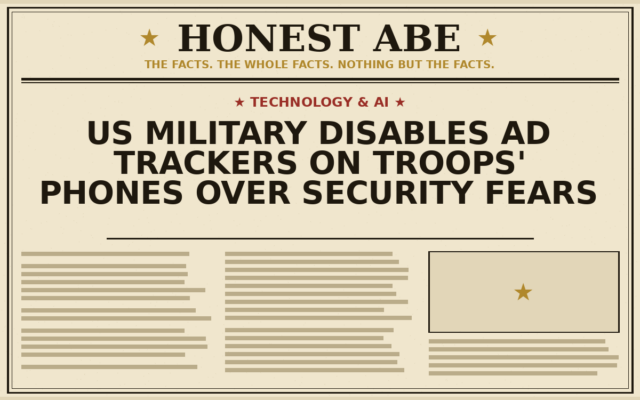 US Military Disables Ad Trackers on Troops’ Phones Over Security Fears