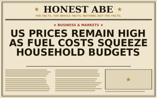 US Prices Remain High as Fuel Costs Squeeze Household Budgets